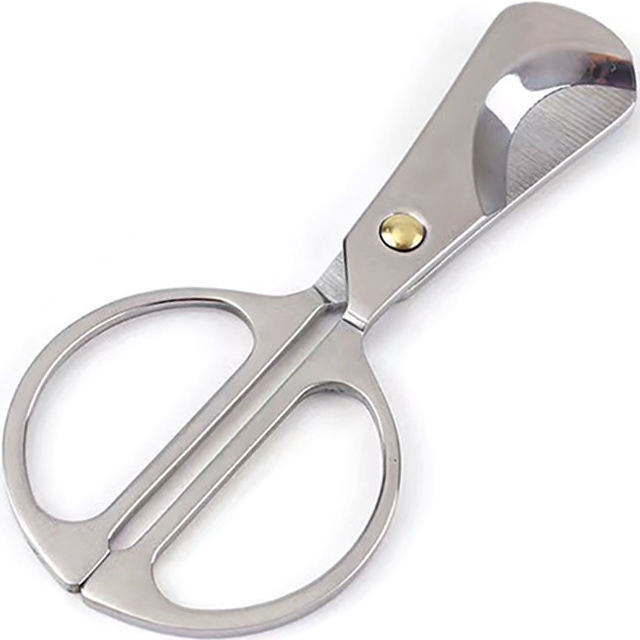 Customized Stainless Steel Tool Scissors Cigar Cutter For Ladies