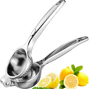 Lemon Squeezer Stainless Steel with Premium Quality Heavy Duty Solid Metal Squeezer Bowl,  Stainless Steel Juicer Hand Press