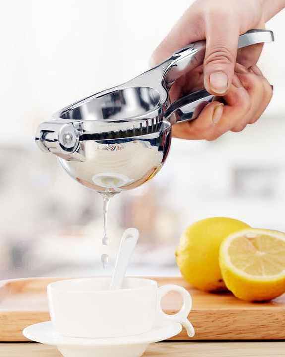 Lemon Squeezer Stainless Steel with Premium Quality Heavy Duty Solid Metal Squeezer Bowl,  Stainless Steel Juicer Hand Press