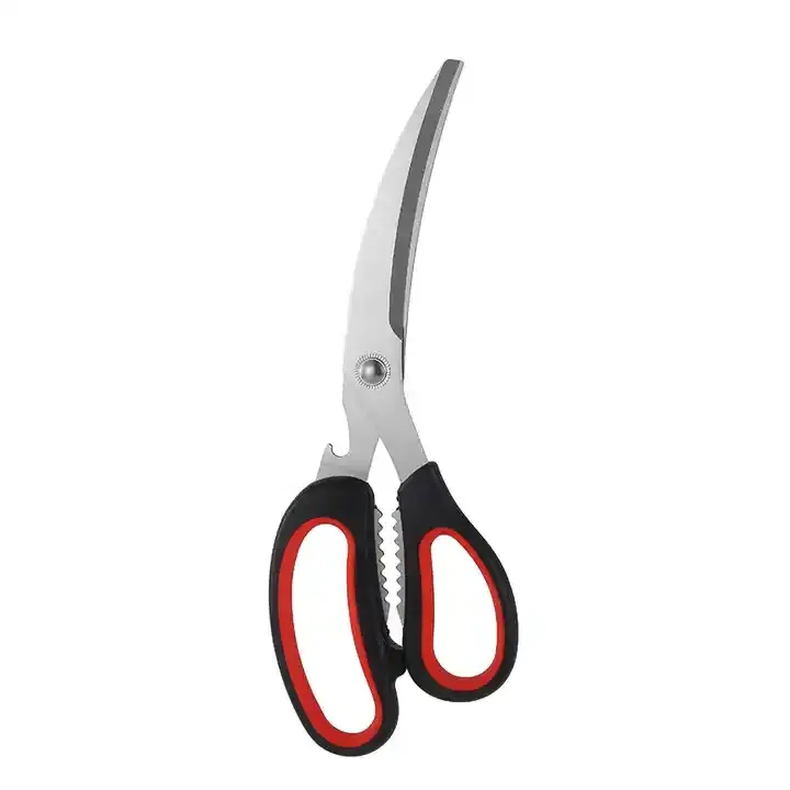 Kitchen Shears Heavy Duty With Bottle Opener, Multipurpose Kitchen Scissors with Sharp Stainless Steel Blades and Soft Handles