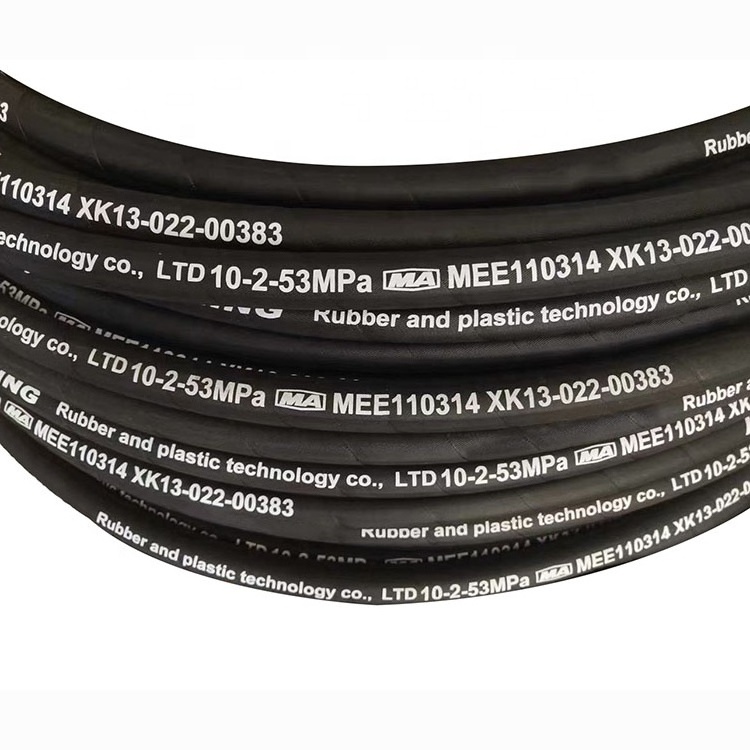 Manufacturer's direct sales of steel wire winding flexible bendable rubber hydraulic oil hose