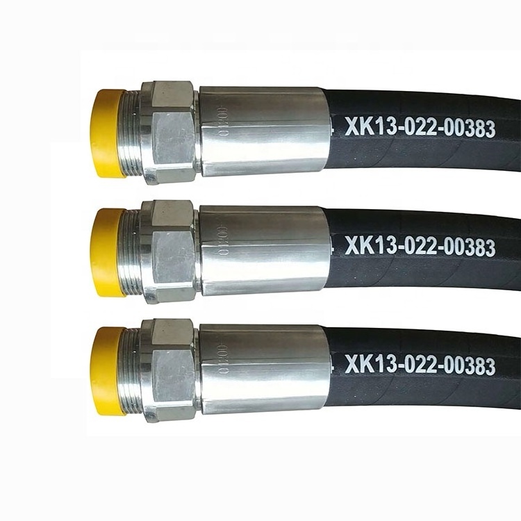 Manufacturer's direct sales of steel wire winding flexible bendable rubber hydraulic oil hose