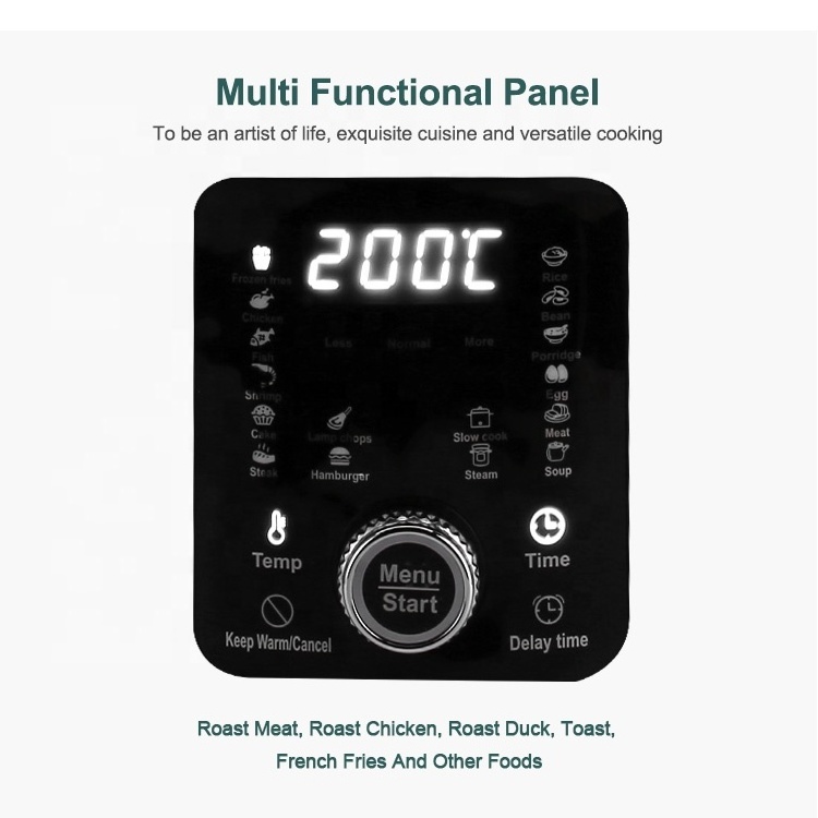 New Product Of Multifunctional Control Panel 2-in-1 Air Fryer And Pressure Cooker