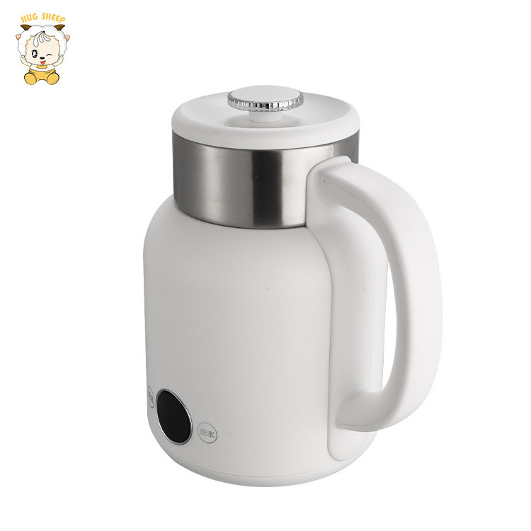 Stainless Steel Electric Kettle Cute Water Boiler Tea Kettle For Travel Portable 1.5 L