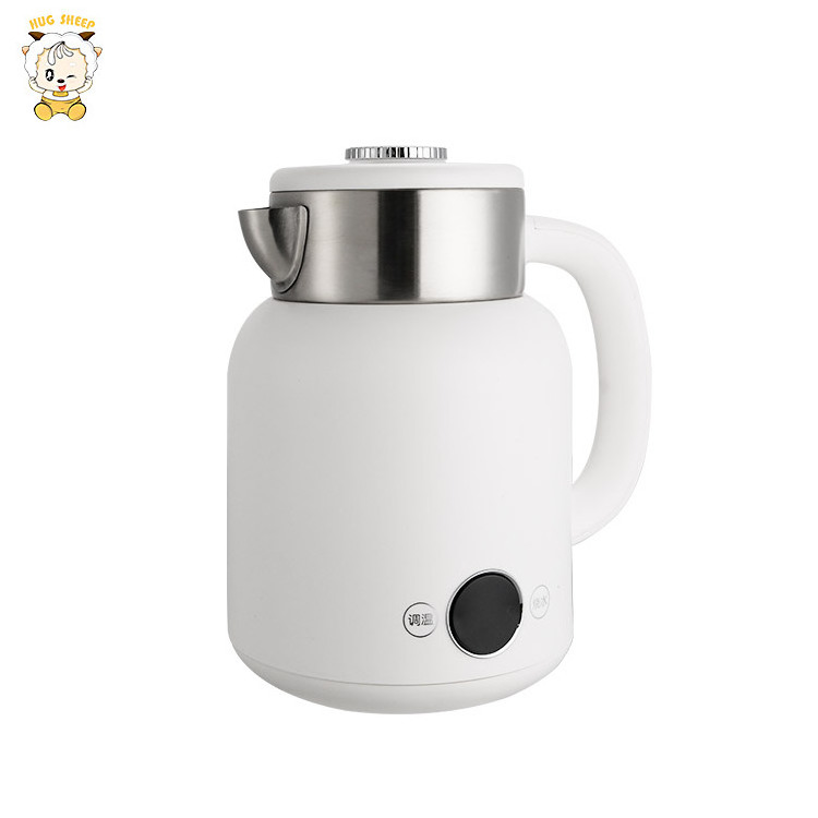 Stainless Steel Electric Kettle Cute Water Boiler Tea Kettle For Travel Portable 1.5 L