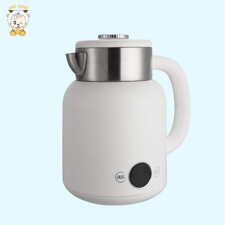 Stainless Steel Electric Kettle Cute Water Boiler Tea Kettle For Travel Portable 1.5 L