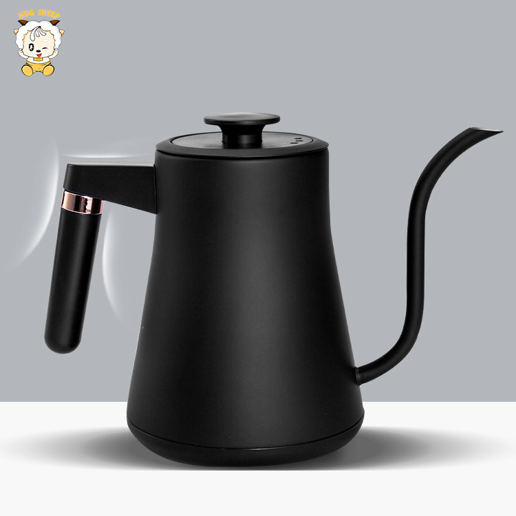 Fast Water Boiling Tea Pot Coffee Pot with LCD Screen Display Household Gooseneck Keep Warm Electric Kettle Black Digital 1000