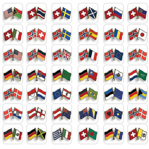 Country flag enamel pin customize metal die cast national country flag brooch cheap national day country friendship lapel pin