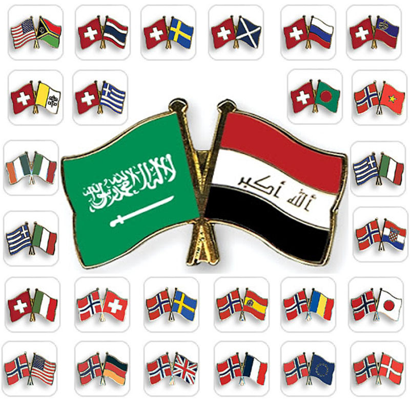 Country flag enamel pin customize metal die cast national country flag brooch cheap national day country friendship lapel pin