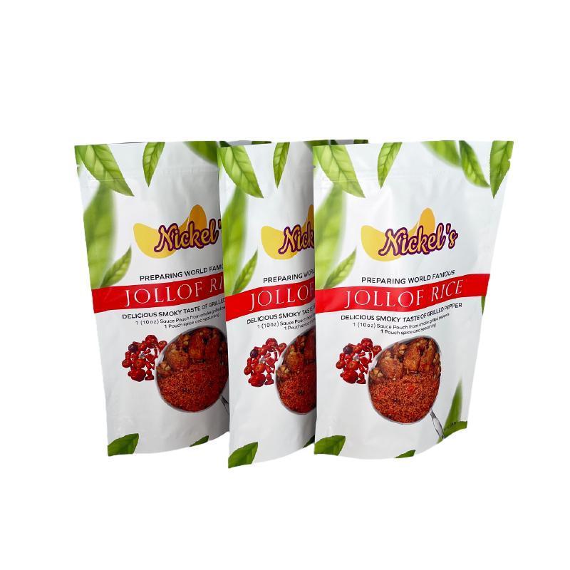 Condiments Packaging Pouch Custom Smell Proof Flavoring Sauce Plastic Packaging Stand Up Ziplock Pouch