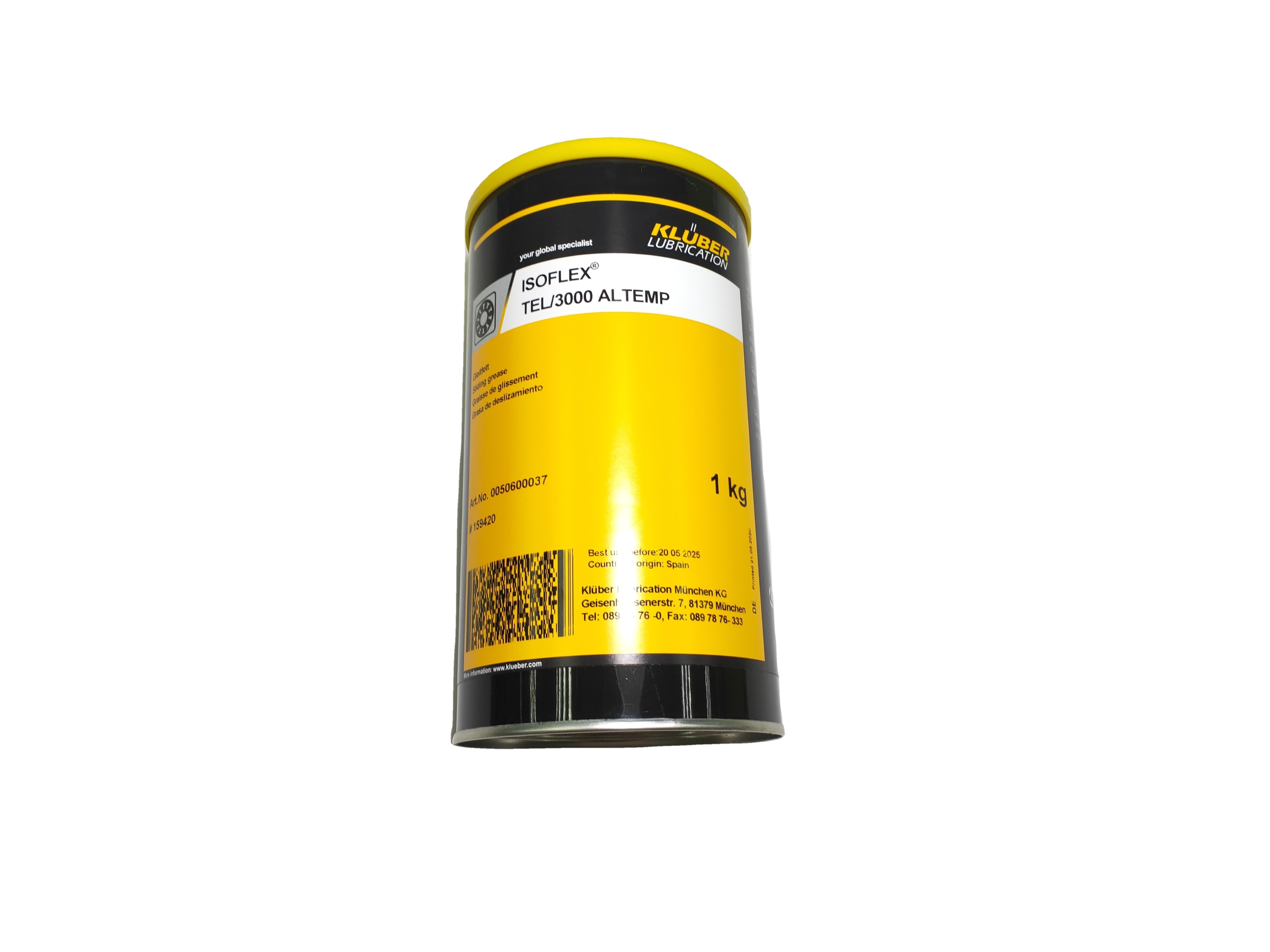 KLUBER ISOFLEX TEL 3000 ALTEMP Lubricant Of Industrial Grease And Oil for SMT Electronics Production Machinery