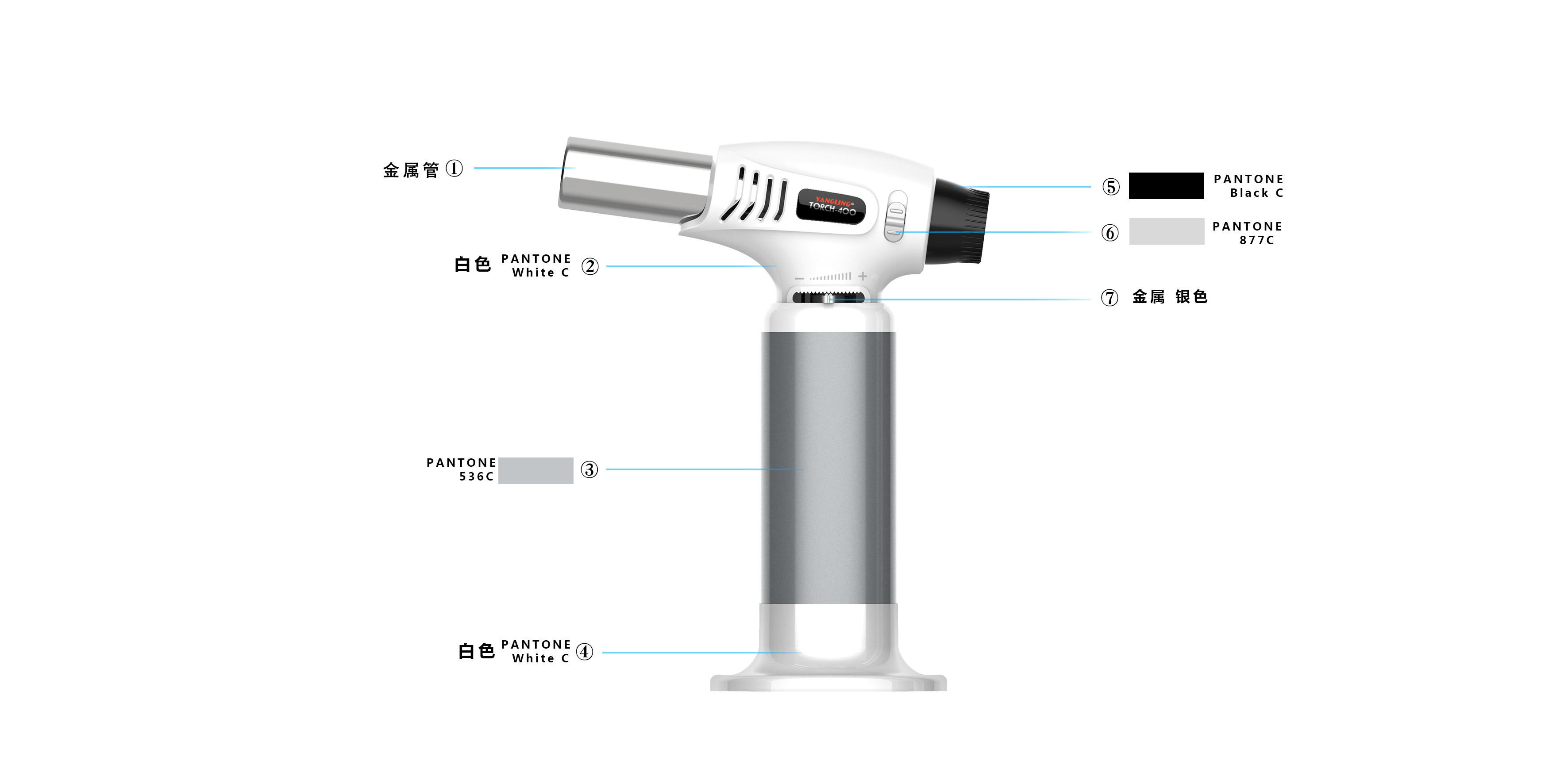 2022 Hot selling gas torch lighter BBQ gun shaped cigarette other lighters