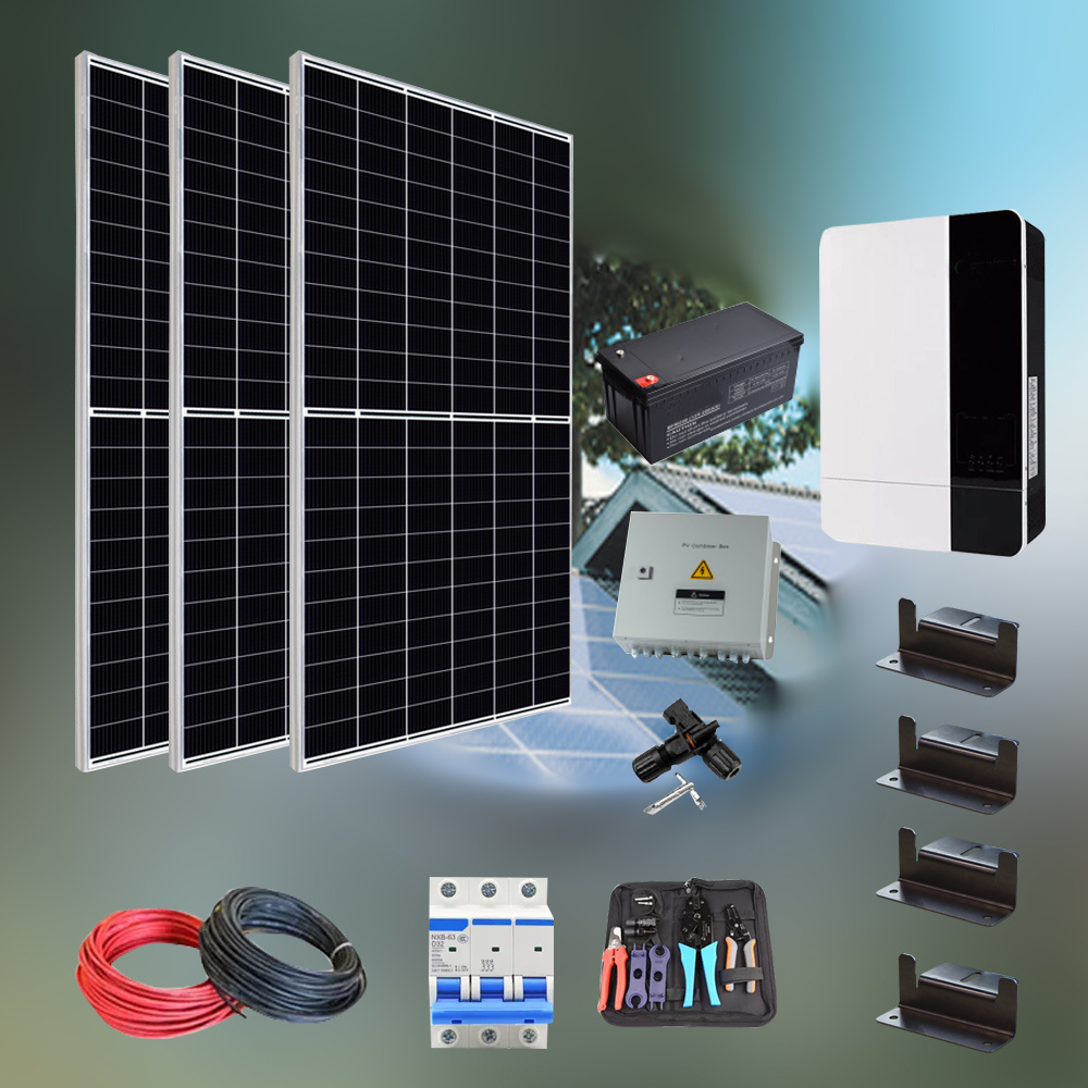 Home PV Set 10Kw 15Kw 20KW 5Kw Solar Panels Solar On Off Grid Solar System 5000 Watts Solar Energy System Complete Kit