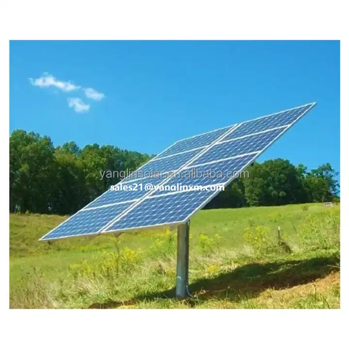 Adjustable Solar Panel Ground Rack Solar Panel Mounting System Solar Pole Adjustable Angle Solar Panel Mount Pole Stand