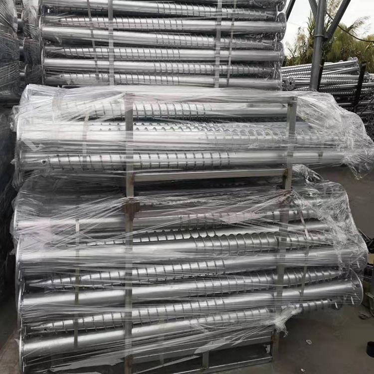 solar farm system High quality hot galvanized Ground Pipe helical piles ground screw