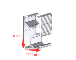 Anodized Aluminum Mounting Rails for Solar Rooftop Mounting System