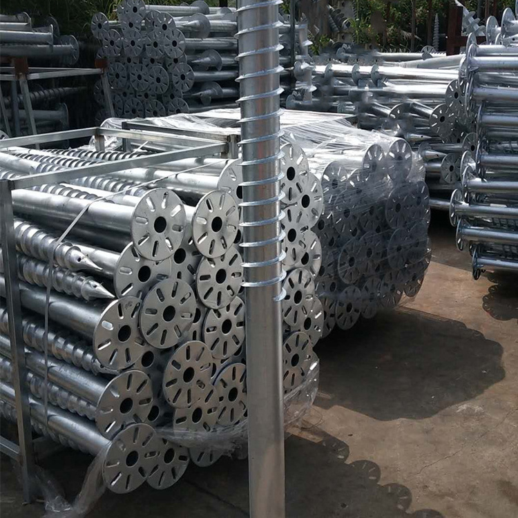 solar farm system High quality hot galvanized Ground Pipe helical piles ground screw