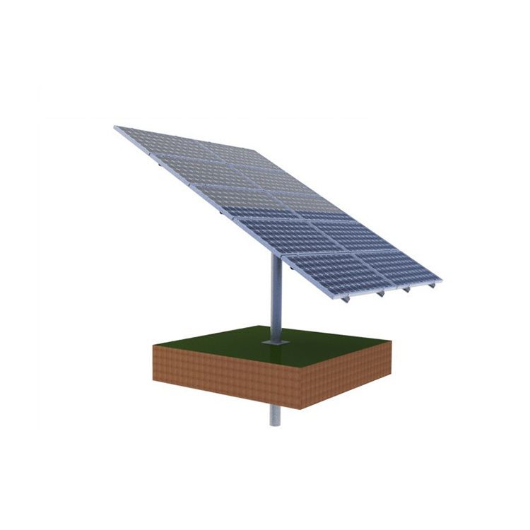 Adjustable Solar Ground Mounting Bracket Solar PV Q235 Frame Rack Solar Power System Aluminum or Carbon Iron Rails Open Field