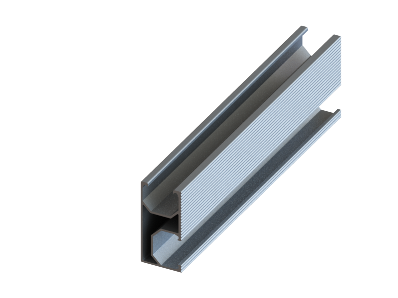 Anodized Aluminum Mounting Rails for Solar Rooftop Mounting System