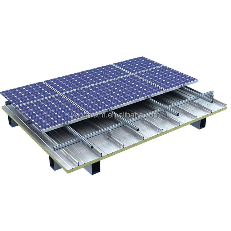 Solar Panel PV Flat Tile Roof Kit Mounting Aluminum Structures