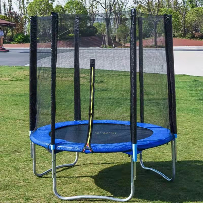 Speedy trampoline 5/6/8/10/12/14/16FT China factory portable outdoor entertainment steel tube safety net kids adult unisex