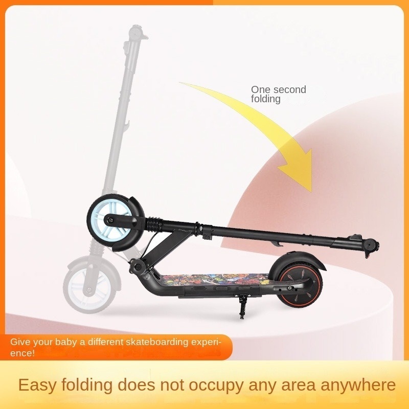 New upgrade Children's 130w Motor Safe Electric Scooter Li-ion Battery Moped Scooter For Kids e-scooter with bluetooth