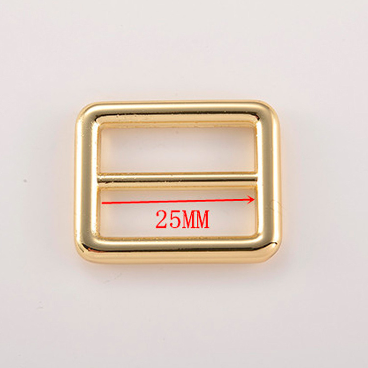 New product light gold Tri glide slider buckle Adjustable sliding buckle Strap buckle