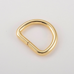 High Quality Metal D Ring Buckles 25mm black d ring antique brass Purse D Rings Square buckle for leather belt