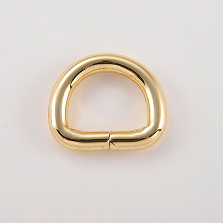 High Quality Metal D Ring Buckles 25mm black d ring antique brass Purse D Rings Square buckle for leather belt