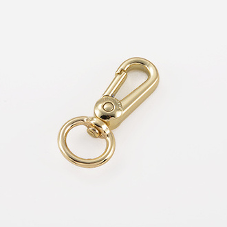 Big sale gold plating dog hook key chain belt loop gold swivel clasp lobster bag snap hook