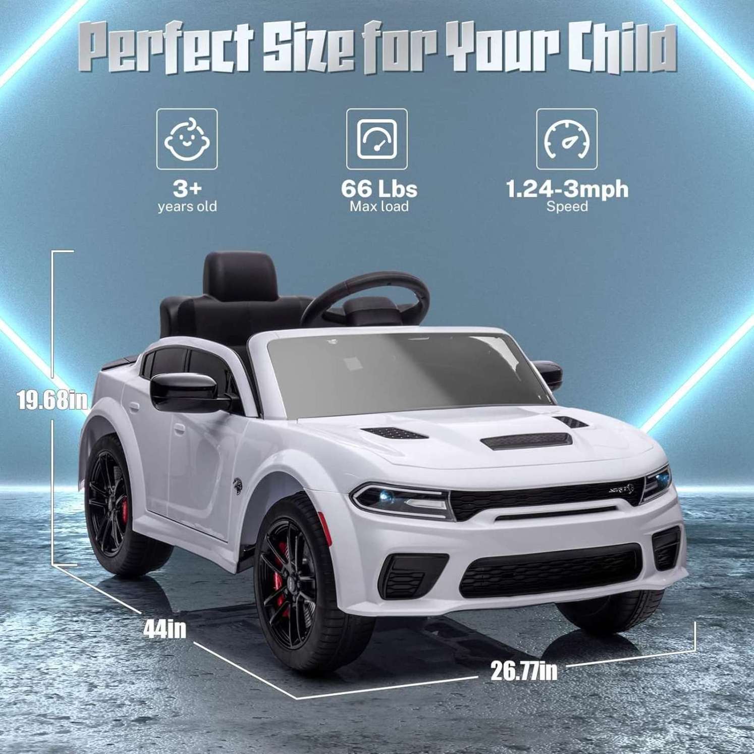 new factory licensed DODGE 12V battery ride on car baby 4 EVA wheels electric Vehicle children toy cars