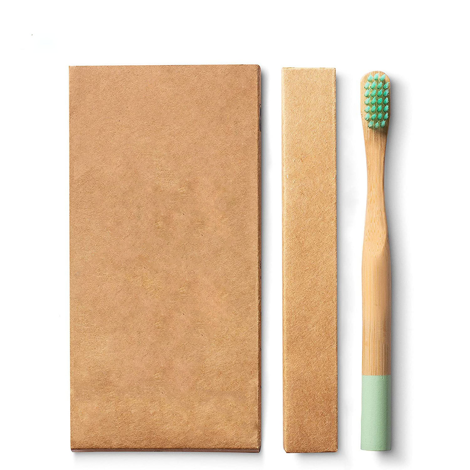 Wholesale child and adult Medium Bristle Bamboo Toothbrush with activated charcoal powder