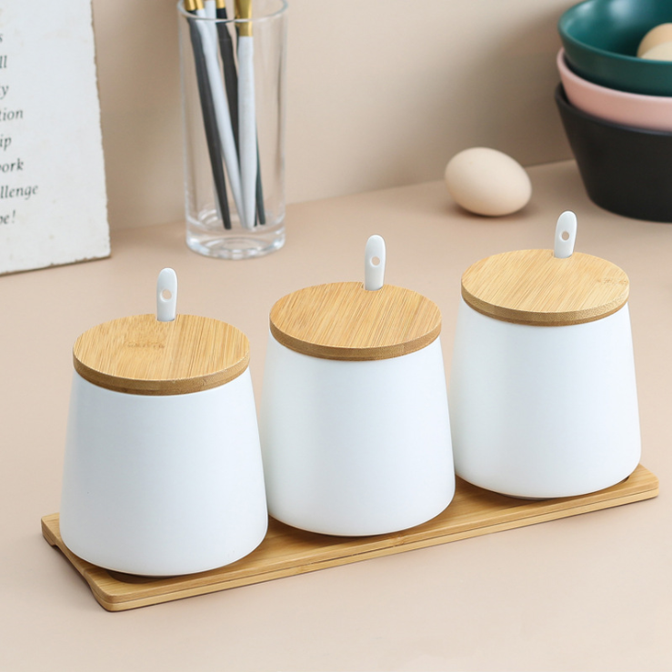 Spice  Ceramic Jar Set, Spice Storage Jars