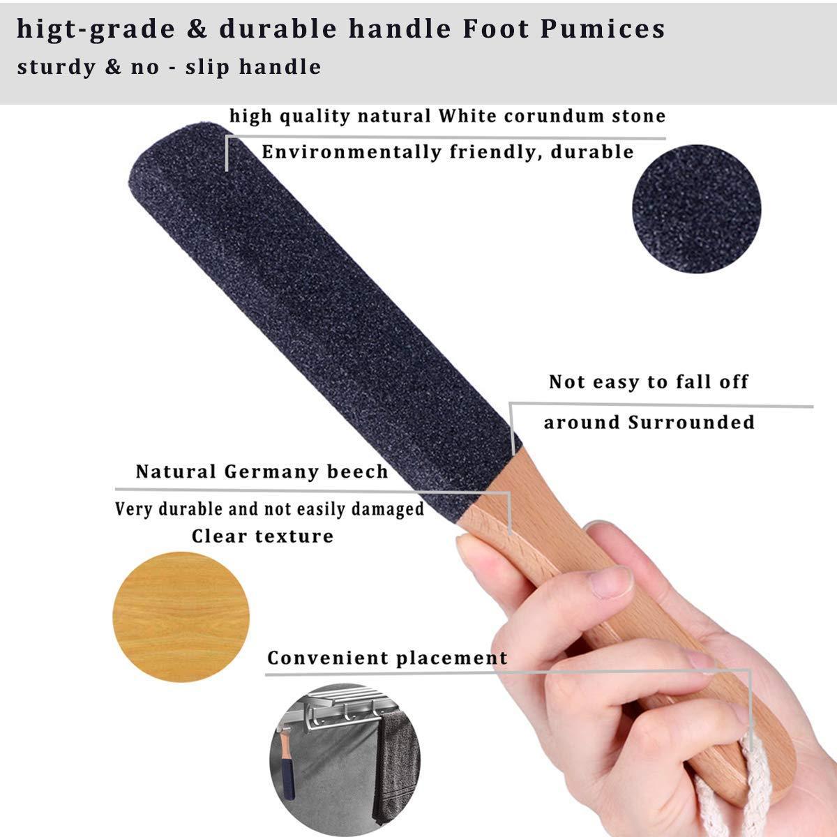 Professional  Wood Foot File Pumice Stone Callus Remover Foot Scrubber Pedicure Foot Rasp Removes