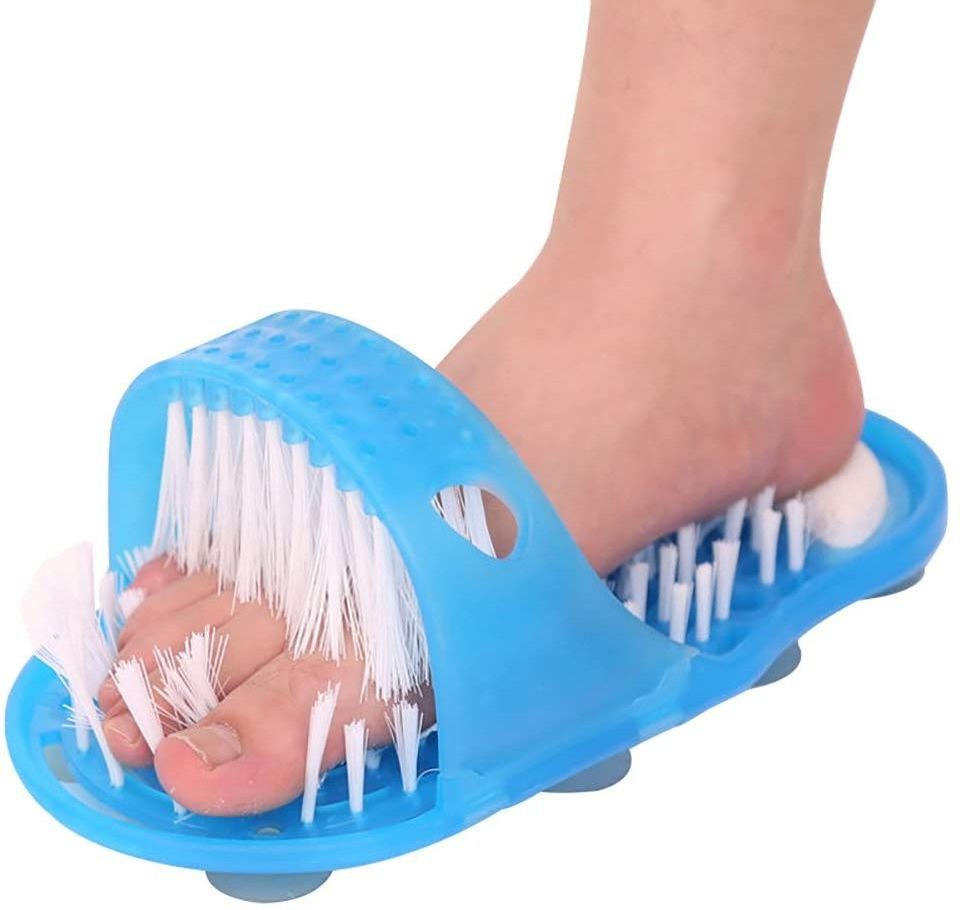 Feet Cleaner Simple Foot Scrubber Feet Shower Spa Easy Feet Cleaning Brush Exfoliating Foot Massager Slipper