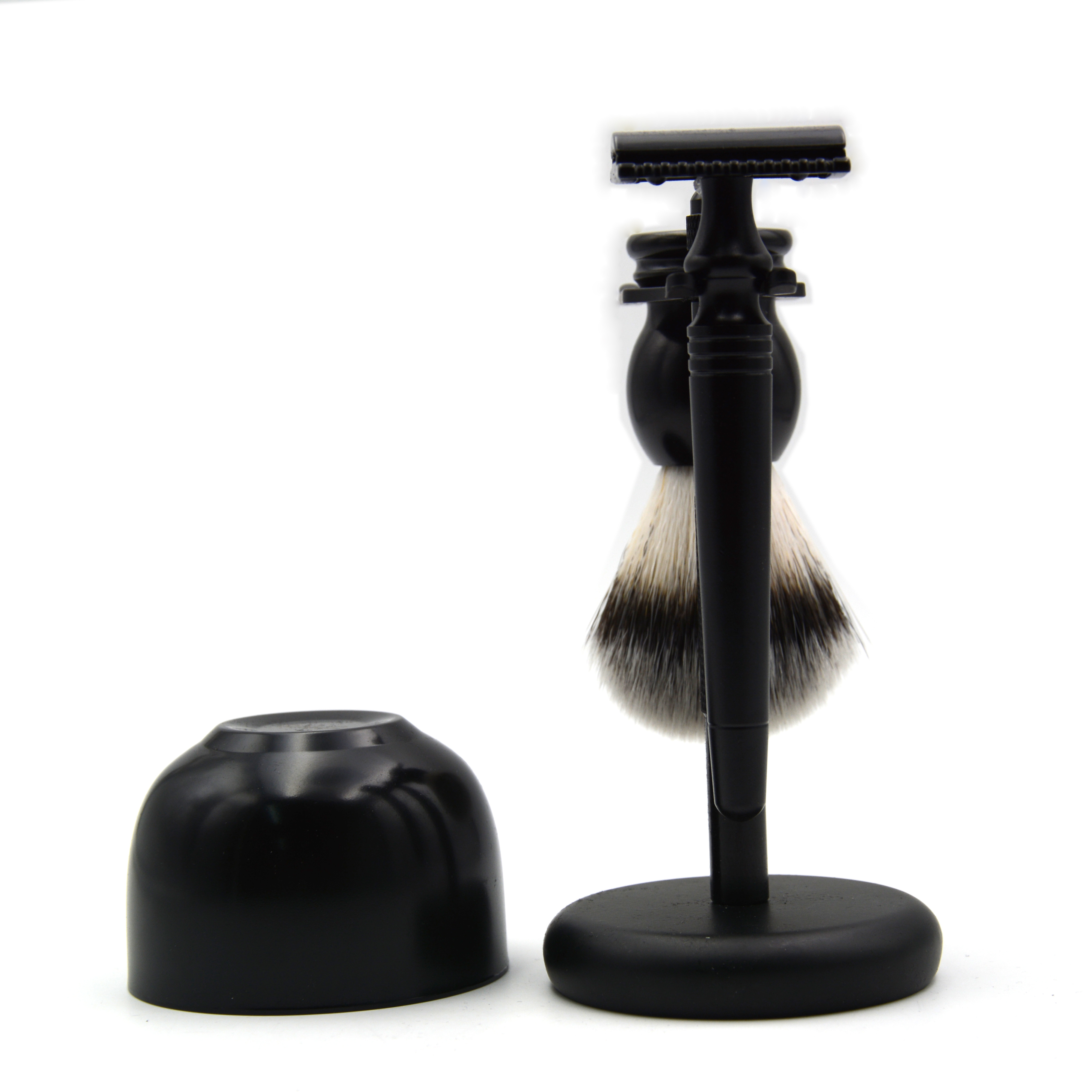 Shaving Sets for Men with Brush, 4in1 Men Fine Badger Bristle Shave Brush