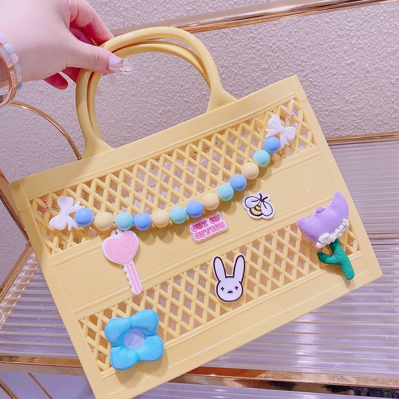 Large Bags Women Handbags Ladies 2023 PVC Jelly Tote Bag Candy Handbag Wholesale Waterproof Handbag Women's Shoulder