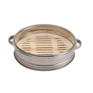 Stock Available Stainless Steel Food Steamer Pot Bamboo Steamer Basket