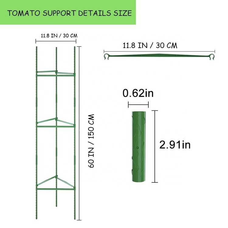 Metal Tomato Cage Garden Support Stakes for Climbing Plants Outdoor Garden Trellises for Vegetables Fruits Flowers Products