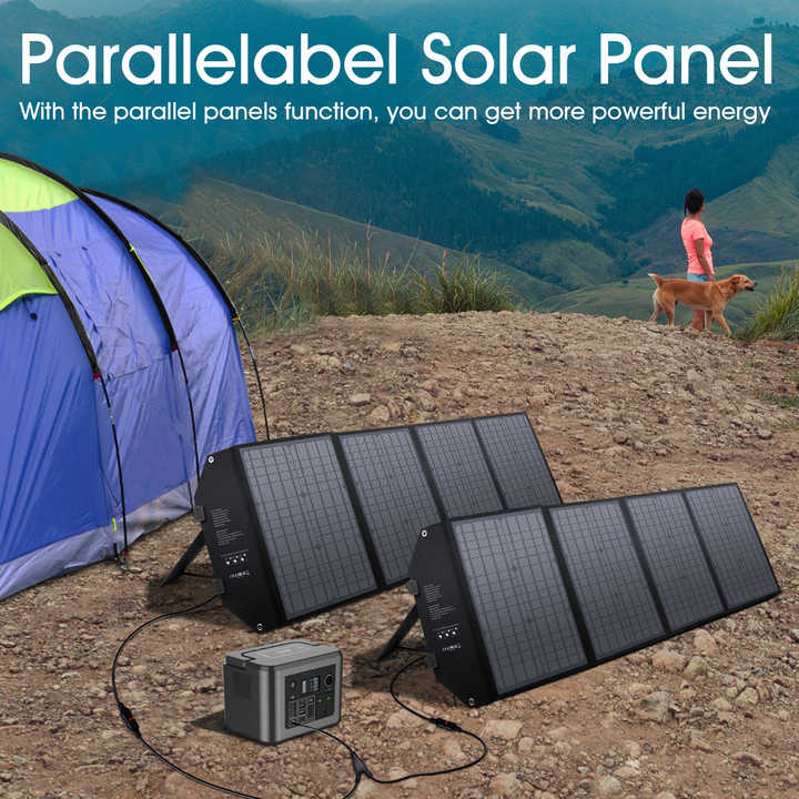 100w portable power station outdoor  solar panel for camp