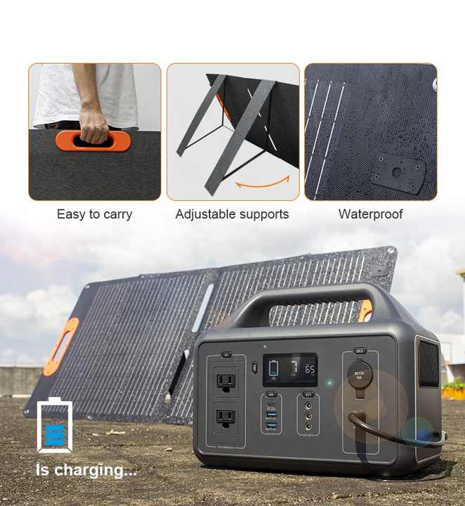 100w portable power station outdoor  solar panel for camp