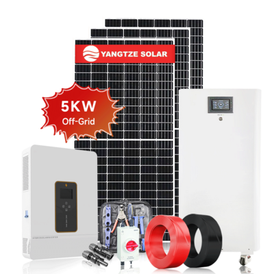 Complete Set Solar Energy System 5kw hybrid off grid solar panel system  3KW 5KW 8kw 10KW Solar Power System for Hom