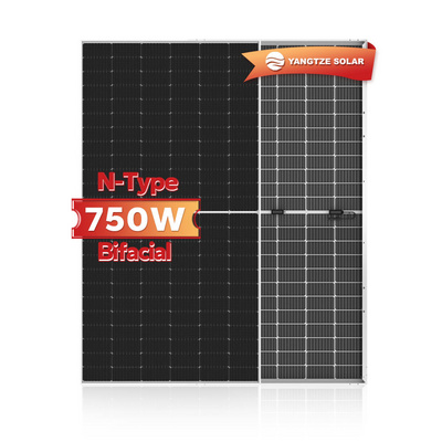 590w 600w 650w 750w n type bifacial hjt commercial solar panel