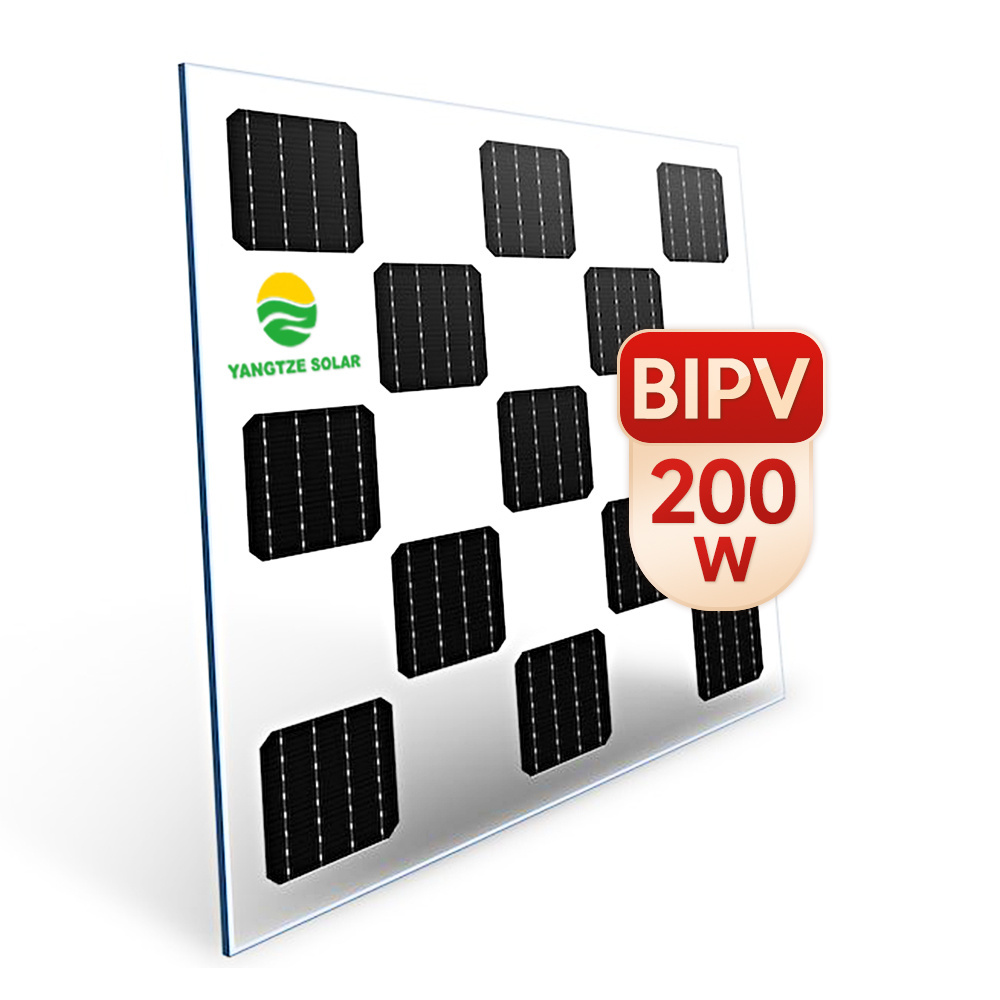 BIPV Solar Roof Tiles for Aesthetics Enhancing the Look of Your Roof while Generating Clean Energy 100W  200W