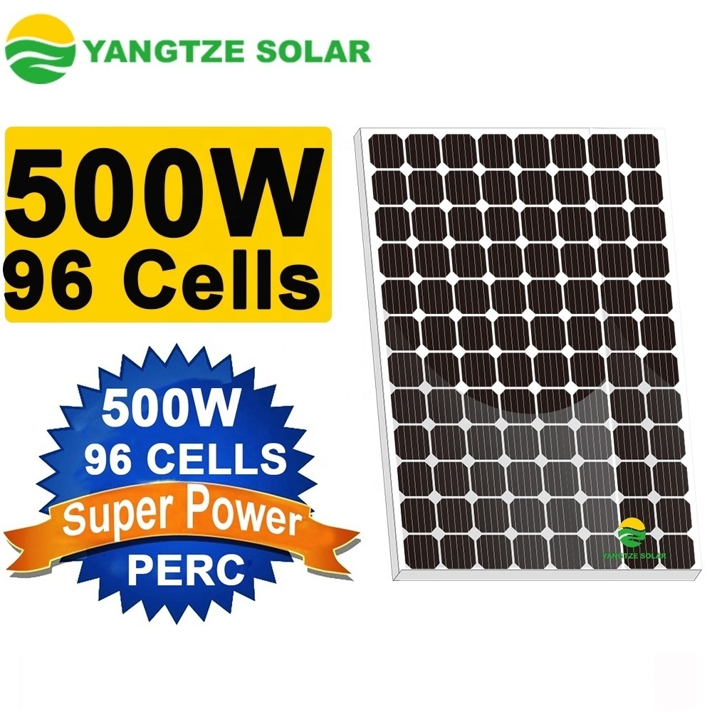 25 years warranty high capacity 96 cell 48v 400 watt 500w solar panel price