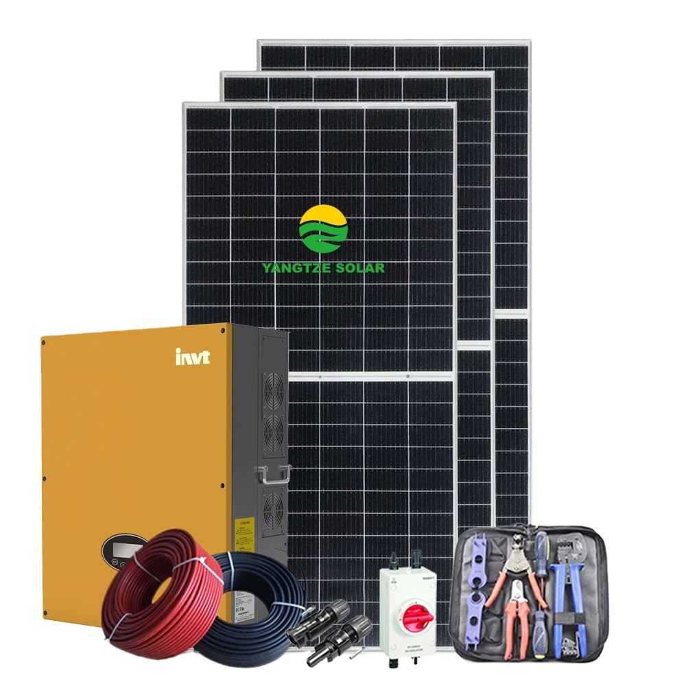 Big capacity on grid solar panel 1mw solar power plant panel system