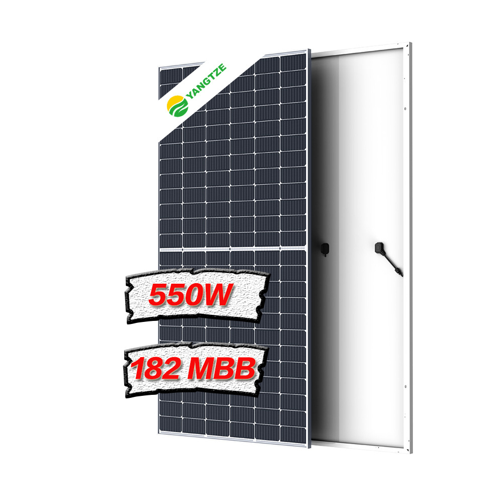 Yangtze solar high efficiency 550w 560w 580w 600w solar panels with battery and inverter