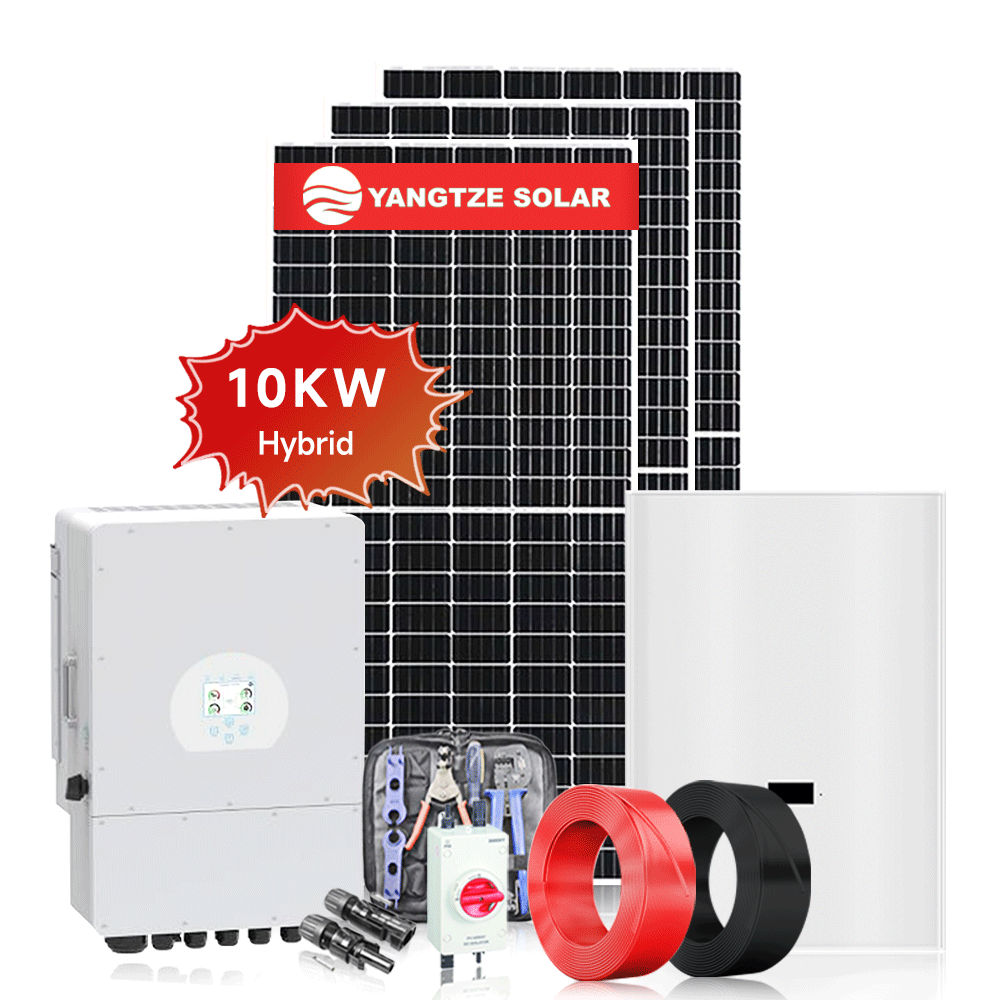 Free shipping 10kw hybrid solar energy system