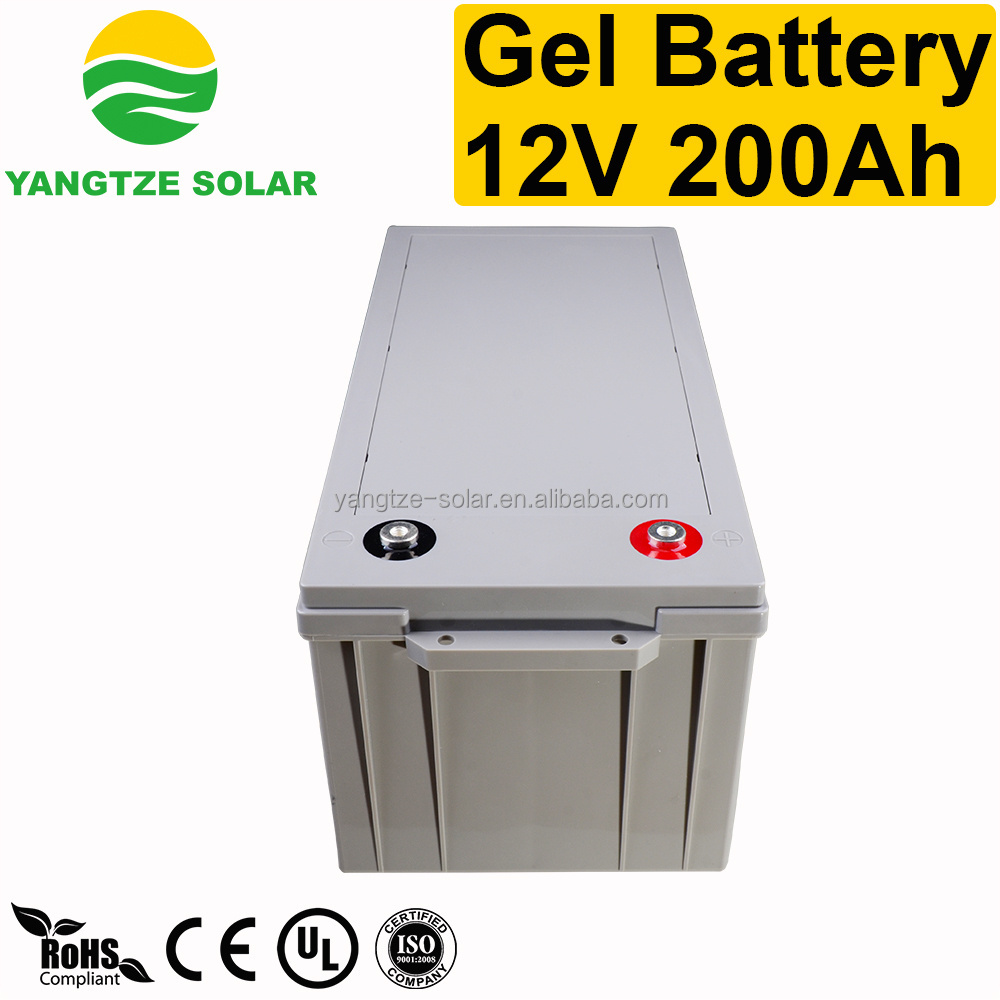 Free maintenance gel battery 12v 200ah salt water battery