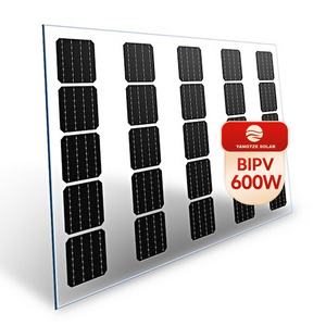 600W high quality cigs mono photovoltaic bipv transparent amorphous silicon double glass solar panels 66w